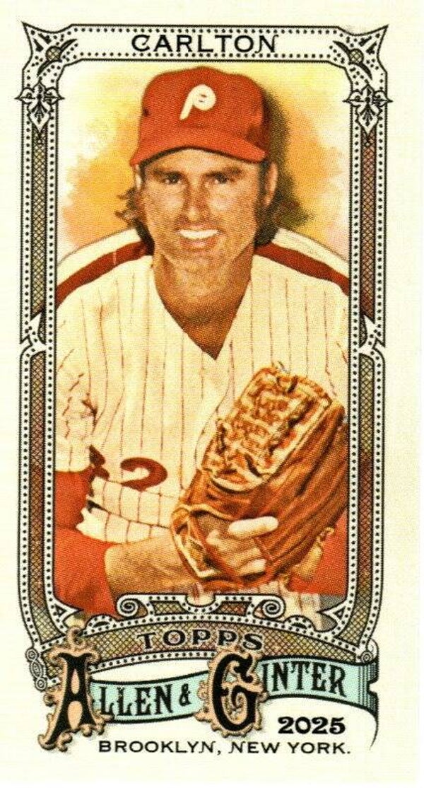 Allen & Ginter 2025 Mini A&G Back #38 Steve Carlton, Philadelphia Phillies