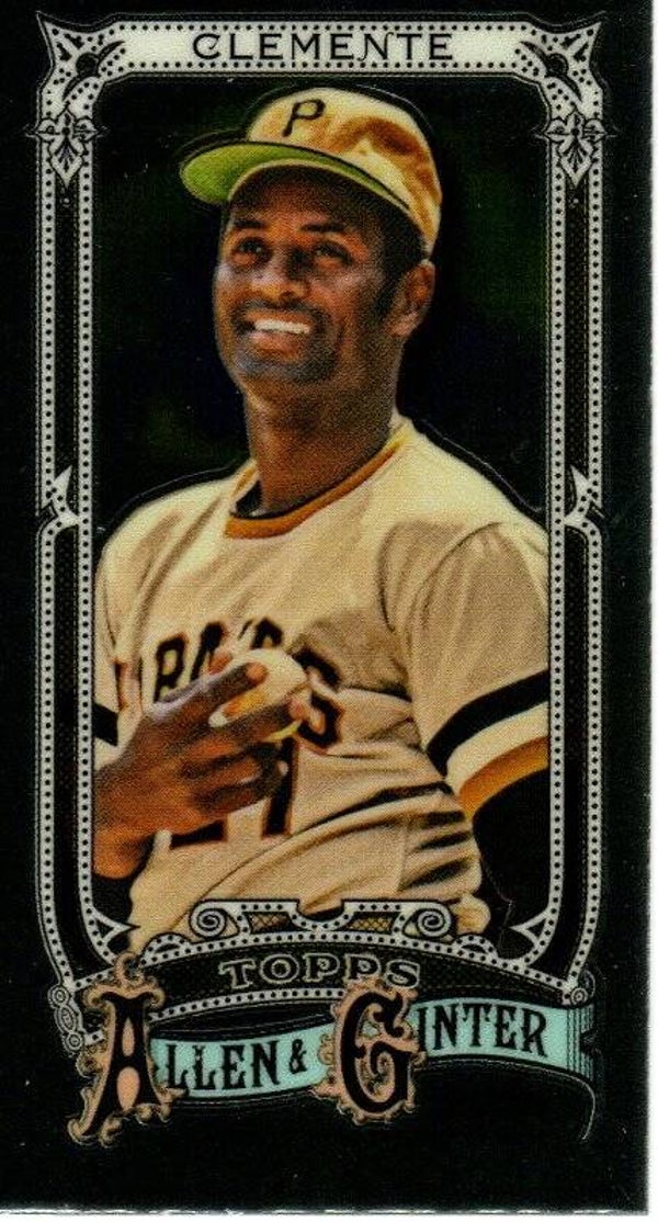 Allen & Ginter 2025 Mini Chrome #39 Roberto Clemente, Pittsburgh Pirates