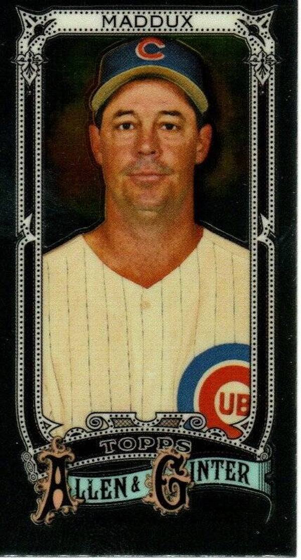 Allen & Ginter 2025 Mini Chrome #41 Greg Maddux, Chicago Cubs
