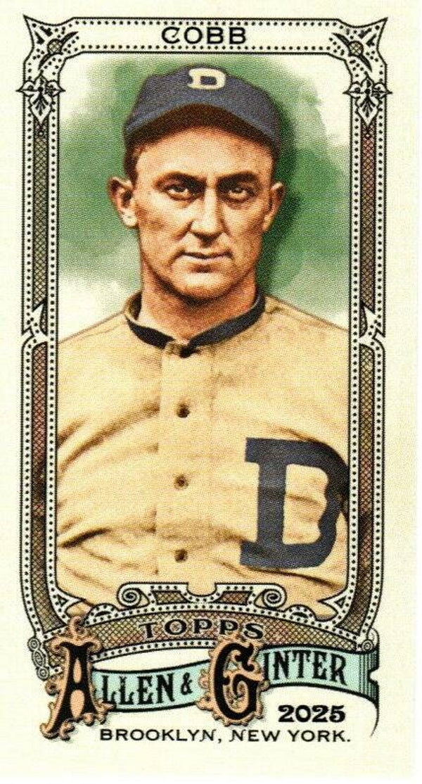 Allen & Ginter 2025 Mini #55 Ty Cobb, Detroit Tigers