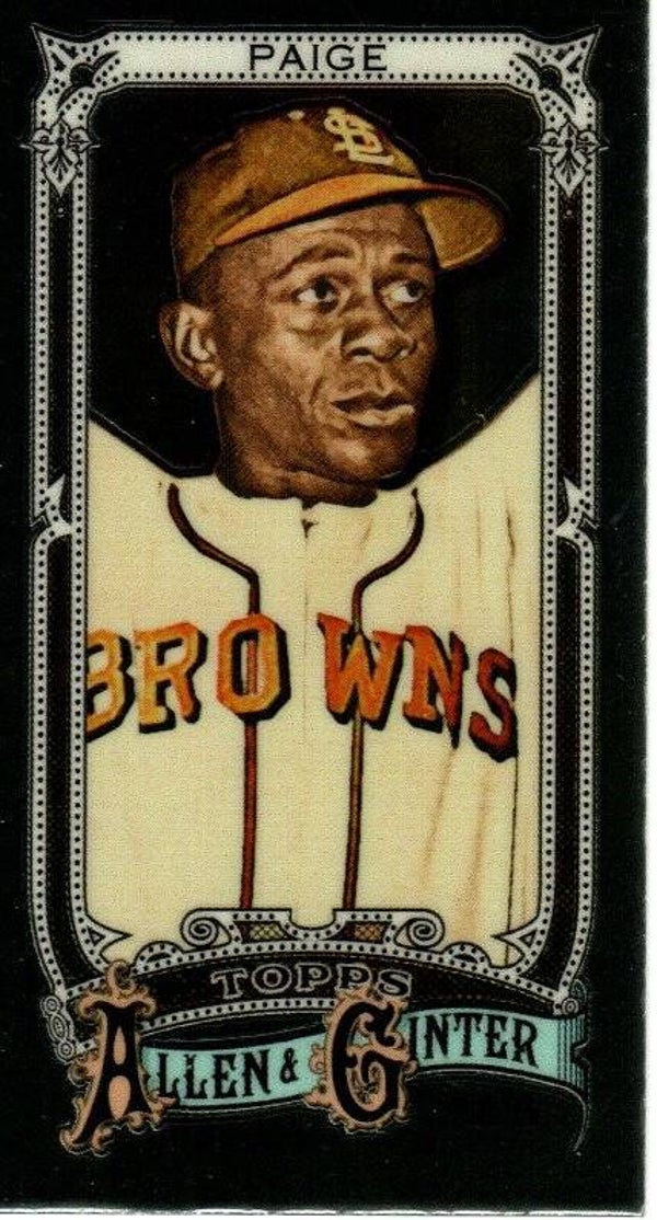 Allen & Ginter 2025 Mini Chrome #57 Satchel Paige, St. Louis Browns