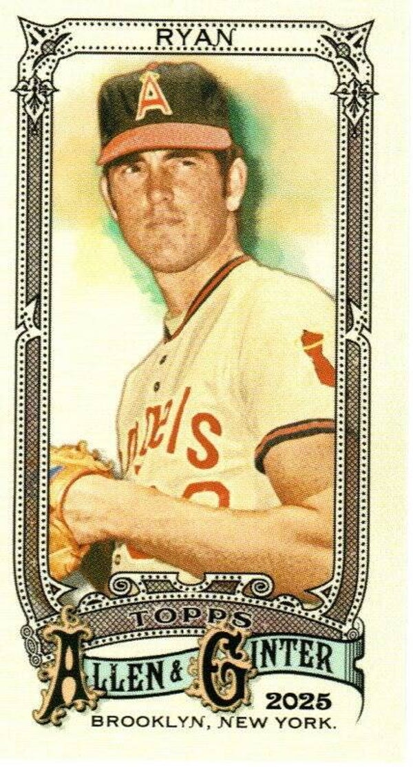 Allen & Ginter 2025 Mini A&G Back #63 Nolan Ryan, California Angels