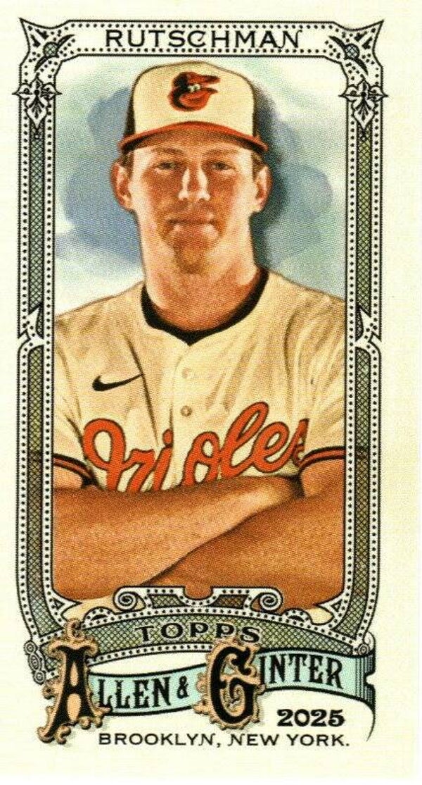 Allen & Ginter 2025 Mini #65 Adley Rutschman, Baltimore Orioles