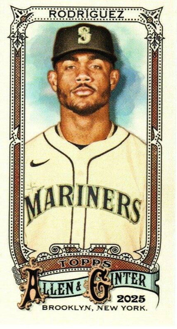 Allen & Ginter 2025 Mini #70 Julio Rodríguez, Seattle Mariners