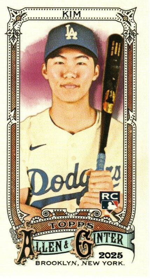 Allen & Ginter 2025 Mini #71 Hyeseong Kim, Los Angeles Dodgers RC