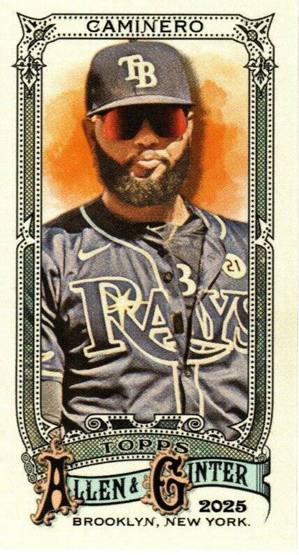 Allen & Ginter 2025 Mini #72 Junior Caminero, Tampa Bay Rays