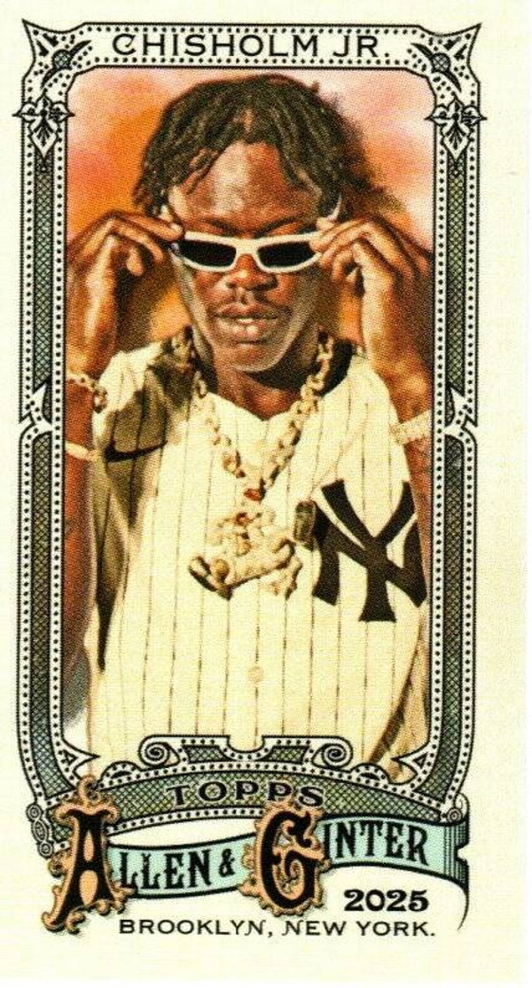 Allen & Ginter 2025 Mini A&G Back #74 Jazz Chisholm Jr., New York Yankees