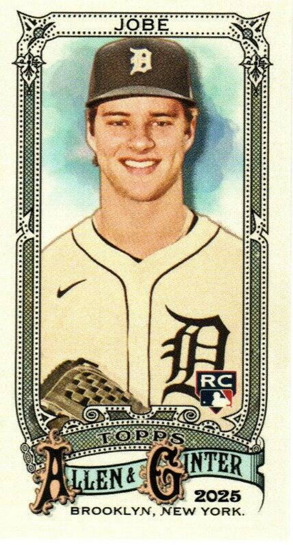 Allen & Ginter 2025 Mini #75 Jackson Jobe, Detroit Tigers RC
