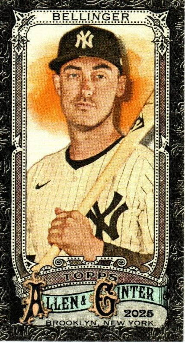 Allen & Ginter 2025 Mini Black Border #78 Cody Bellinger, New York Yankees