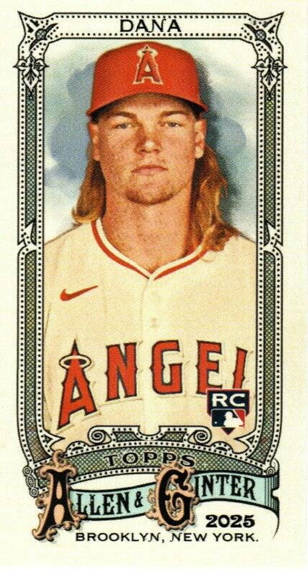 Allen & Ginter 2025 Mini #84 Caden Dana, Angels RC