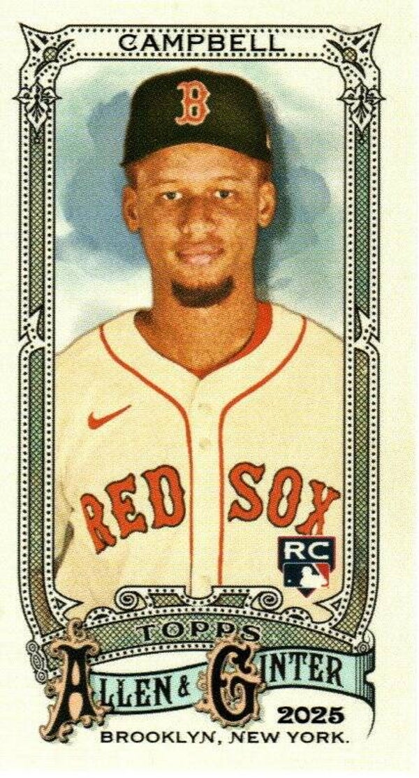 Allen & Ginter 2025 Mini #89 Kristian Campbell, Boston Red Sox RC