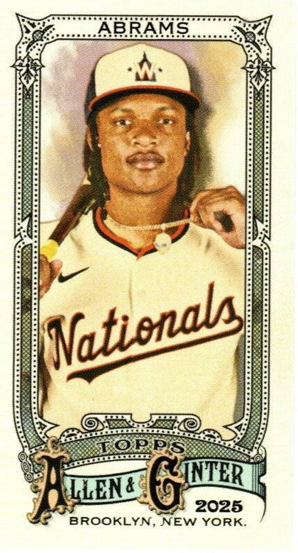 Allen & Ginter 2025 Mini A&G Back #90 CJ Abrams, Washington Nationals