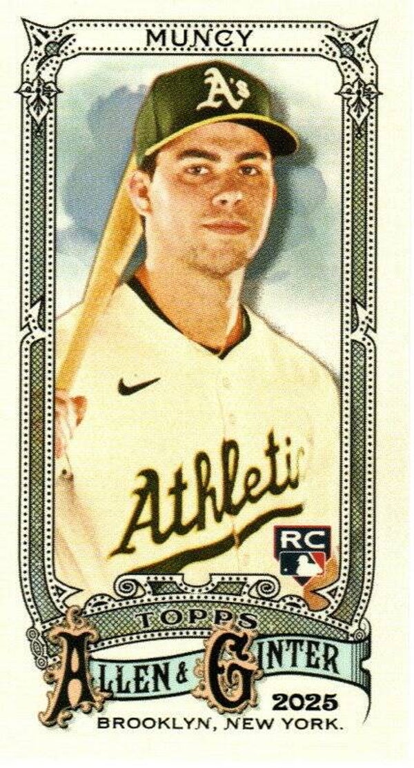 Allen & Ginter 2025 Mini #93 Max Muncy, Athletics RC