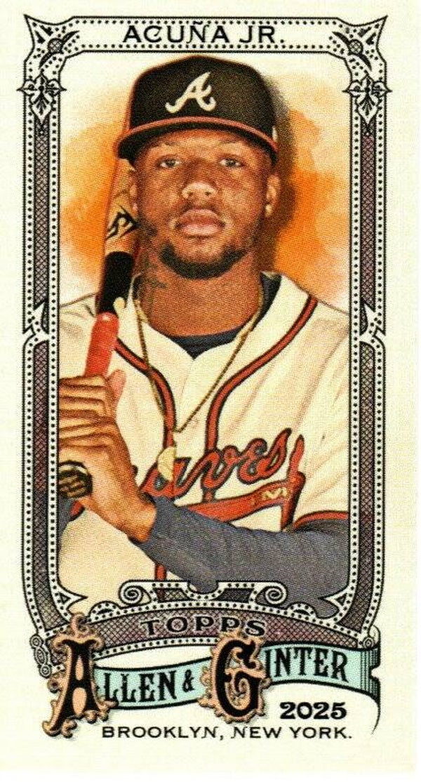 Allen & Ginter 2025 Mini #103 Ronald Acuña Jr., Atlanta Braves