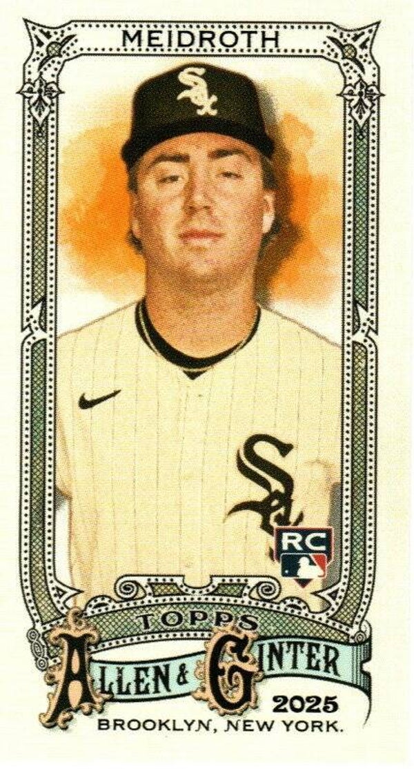 Allen & Ginter 2025 Mini A&G Back #115 Chase Meidroth, Chicago White Sox RC