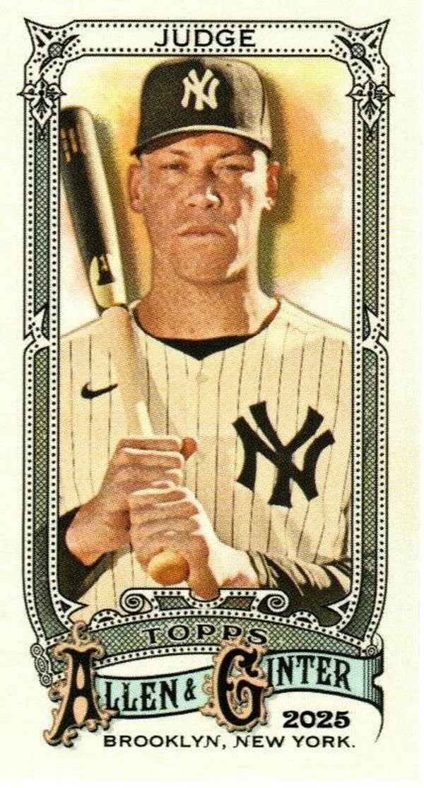 Allen & Ginter 2025 Mini #122 Aaron Judge, New York Yankees