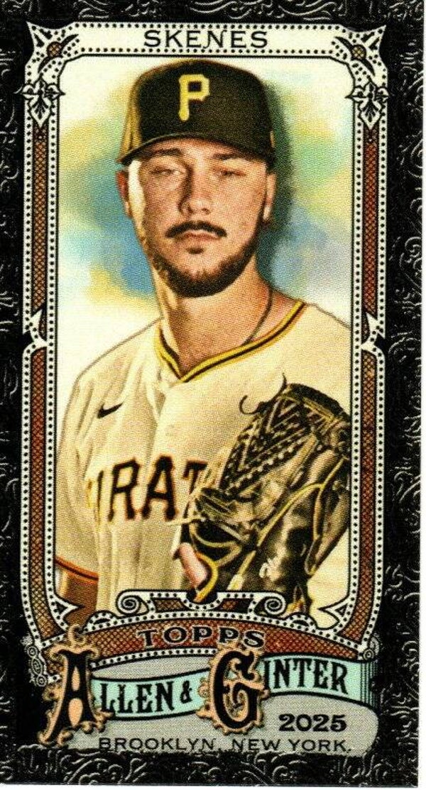 Allen & Ginter 2025 Mini Black Border #128 Paul Skenes, Pittsburgh Pirates