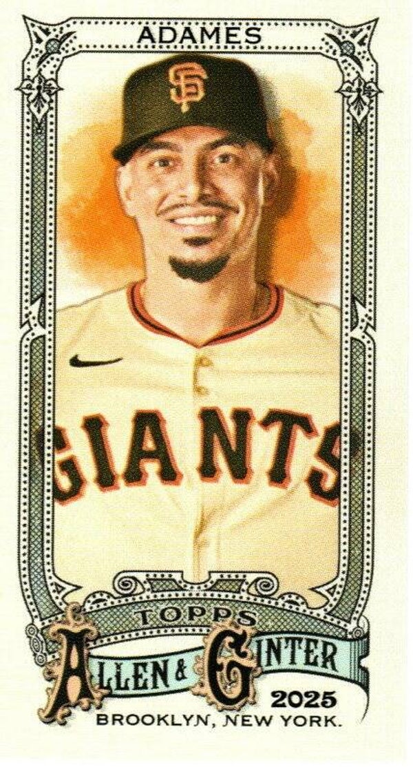 Allen & Ginter 2025 Mini #129 Willy Adames, San Francisco Giants
