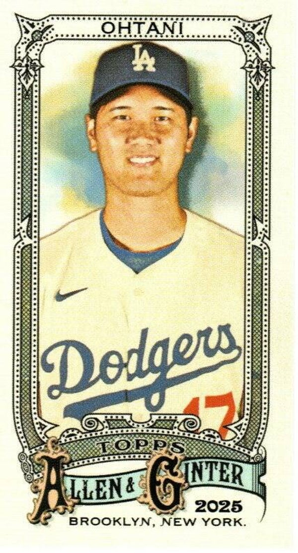 Allen & Ginter 2025 Mini #132 Shohei Ohtani, Los Angeles Dodgers