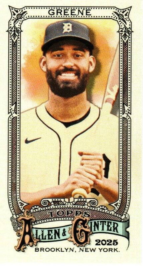 Allen & Ginter 2025 Mini #136 Riley Greene, Detroit Tigers