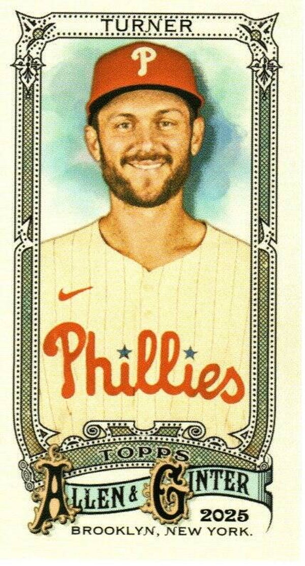 Allen & Ginter 2025 Mini #141 Trea Turner, Philadelphia Phillies