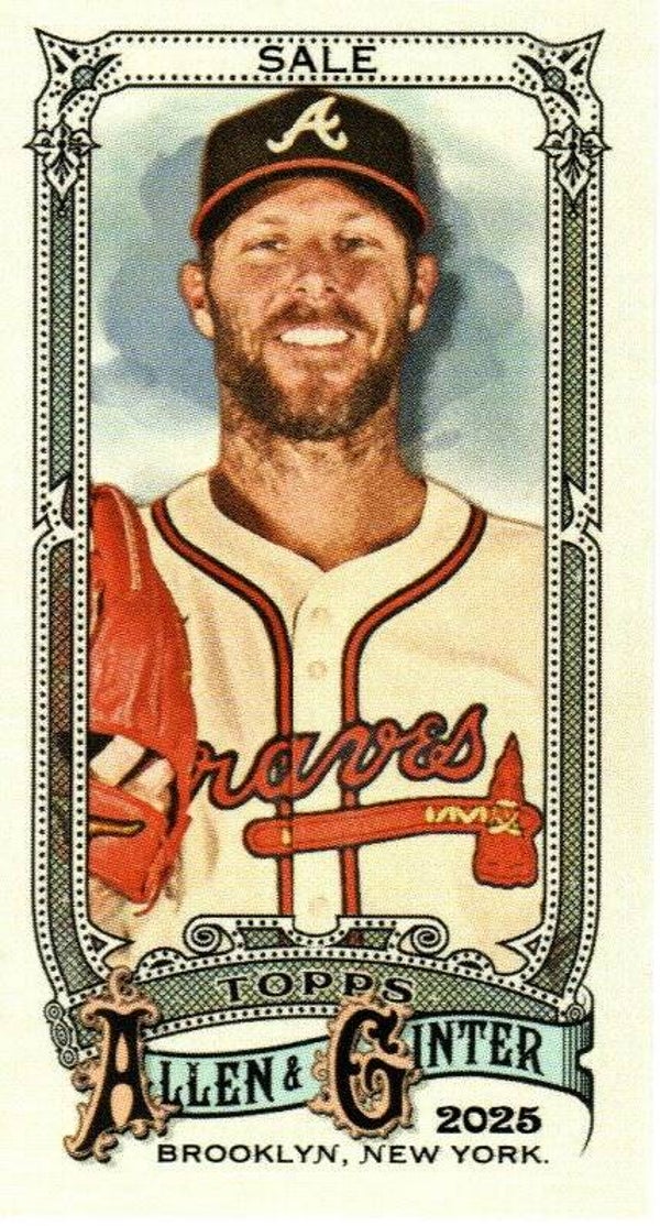 Allen & Ginter 2025 Mini #144 Chris Sale, Atlanta Braves