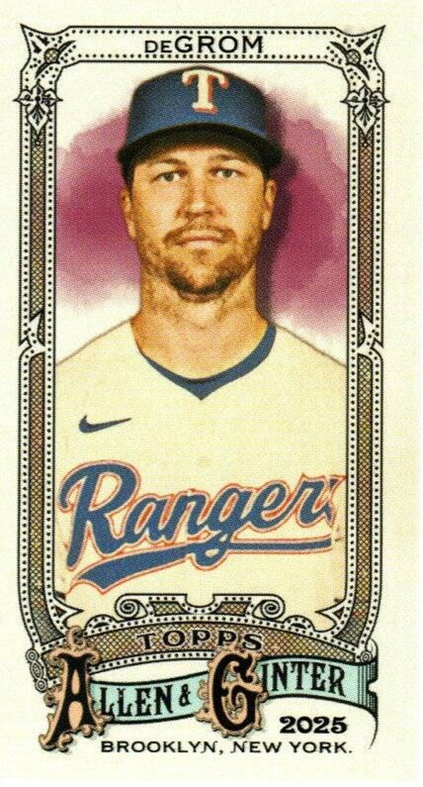 Allen & Ginter 2025 Mini #145 Jacob deGrom, Texas Rangers