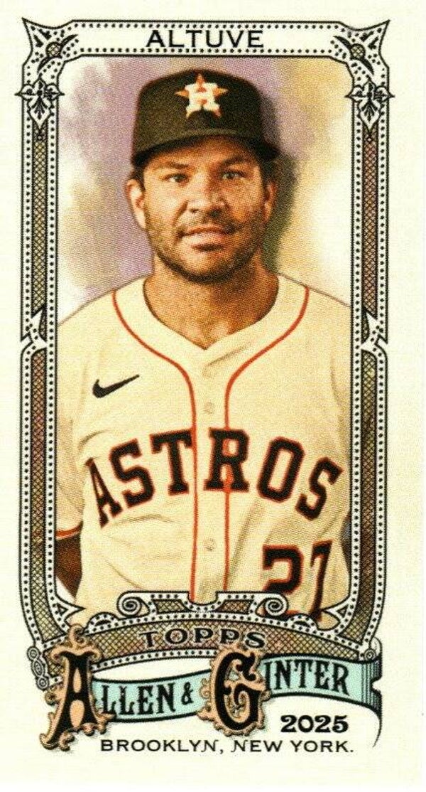 Allen & Ginter 2025 Mini A&G Back #152 Jose Altuve, Houston Astros
