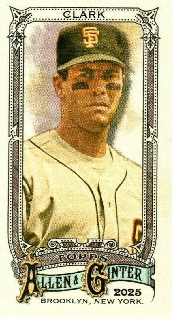 Allen & Ginter 2025 Mini #157 Will Clark, San Francisco Giants