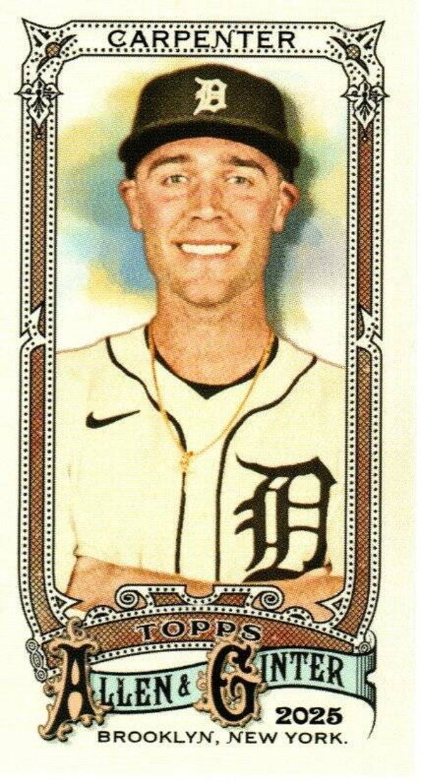 Allen & Ginter 2025 Mini A&G Back #158 Kerry Carpenter, Detroit Tigers