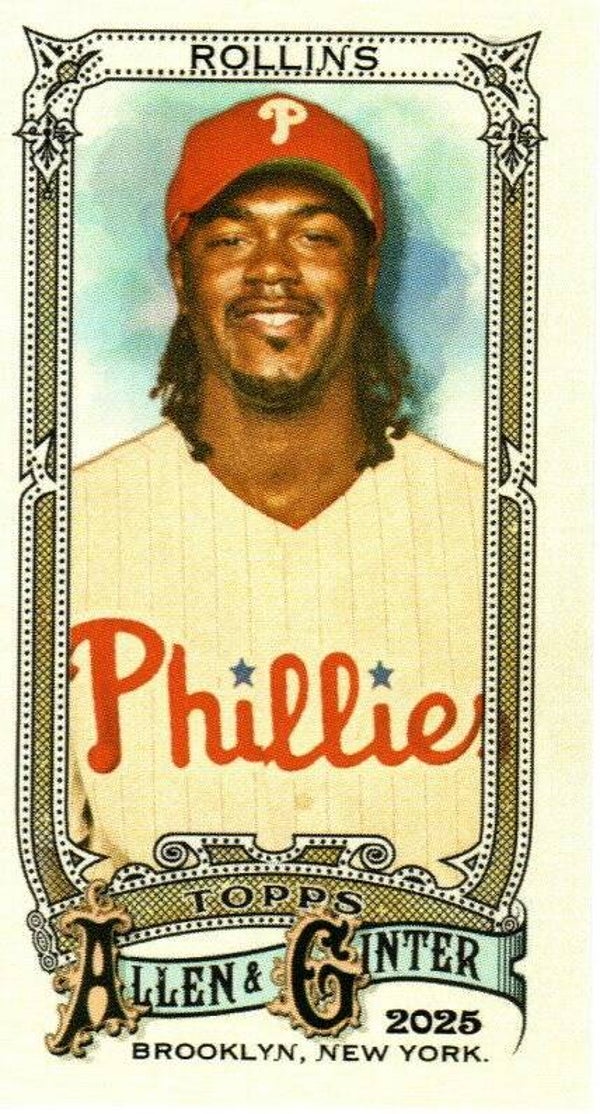 Allen & Ginter 2025 Mini #159 Jimmy Rollins, Philadelphia Phillies