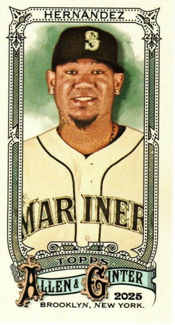 Allen & Ginter 2025 Mini #171 Félix Hernández, Seattle Mariners