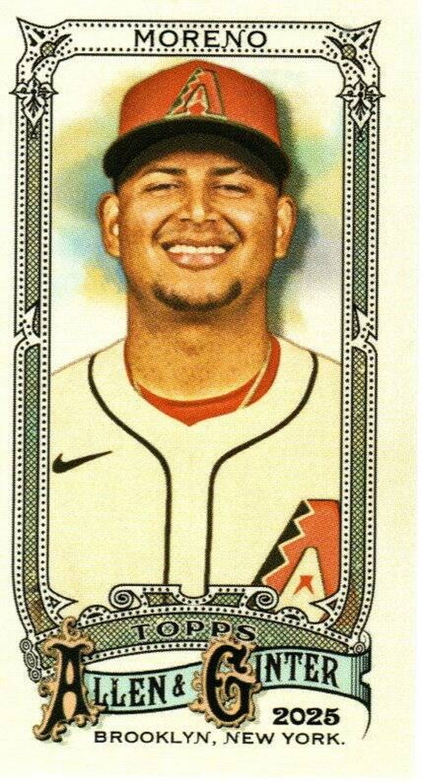 Allen & Ginter 2025 Mini #172 Gabriel Moreno, Arizona Diamondbacks