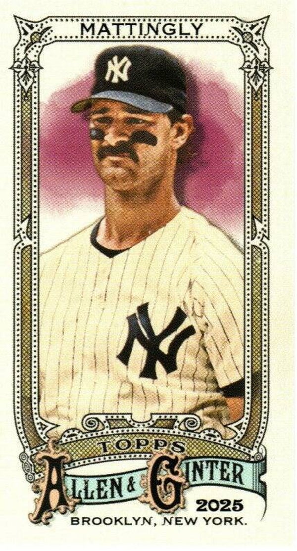 Allen & Ginter 2025 Mini A&G Back #173 Don Mattingly, New York Yankees
