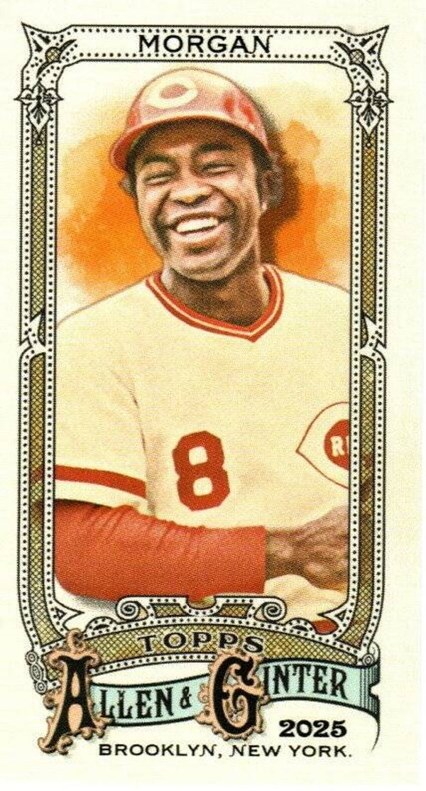 Allen & Ginter 2025 Mini A&G Back #179 Joe Morgan, Cincinnati Reds