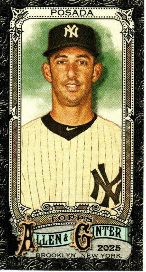 Allen & Ginter 2025 Mini Black Border #182 Jorge Posada, New York Yankees