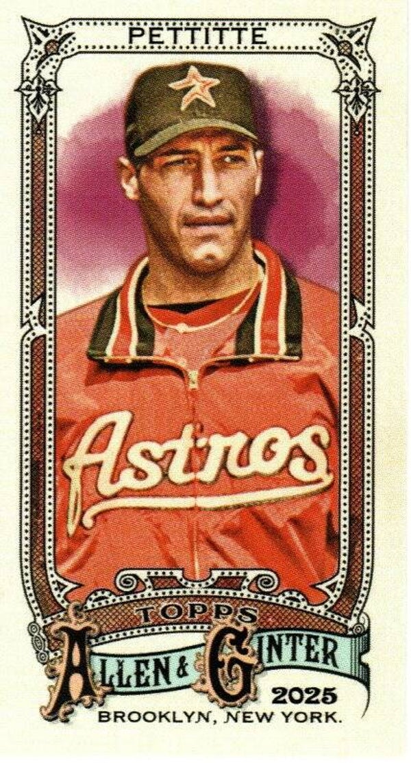 Allen & Ginter 2025 Mini #185 Andy Pettitte, Houston Astros