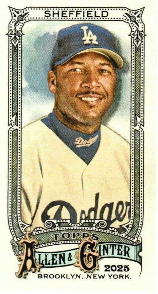 Allen & Ginter 2025 Mini #191 Gary Sheffield, Los Angeles Dodgers