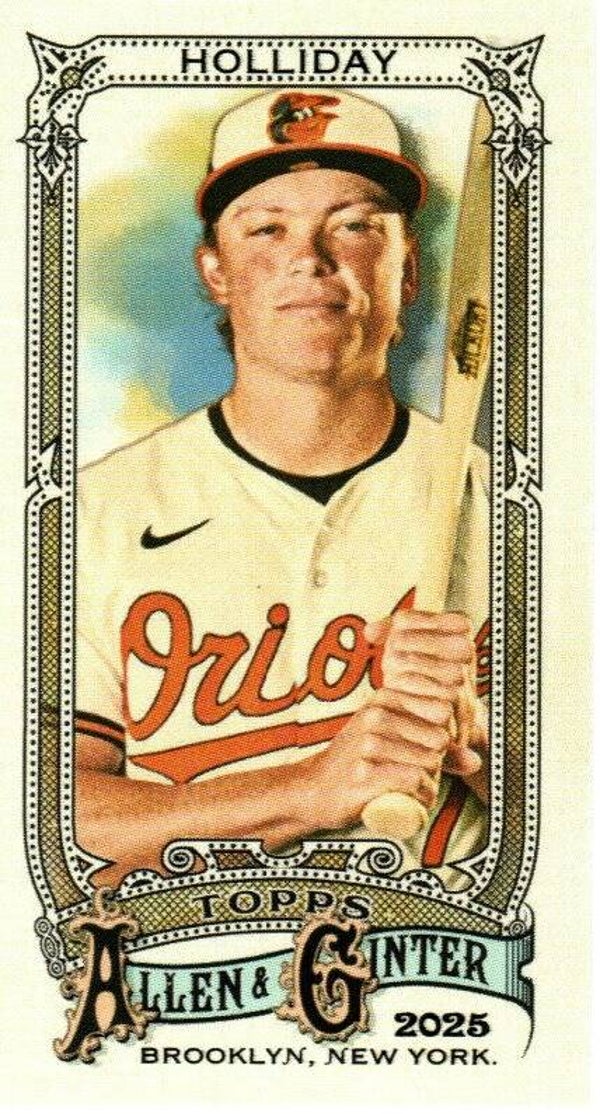 Allen & Ginter 2025 Mini #194 Jackson Holliday, Baltimore Orioles