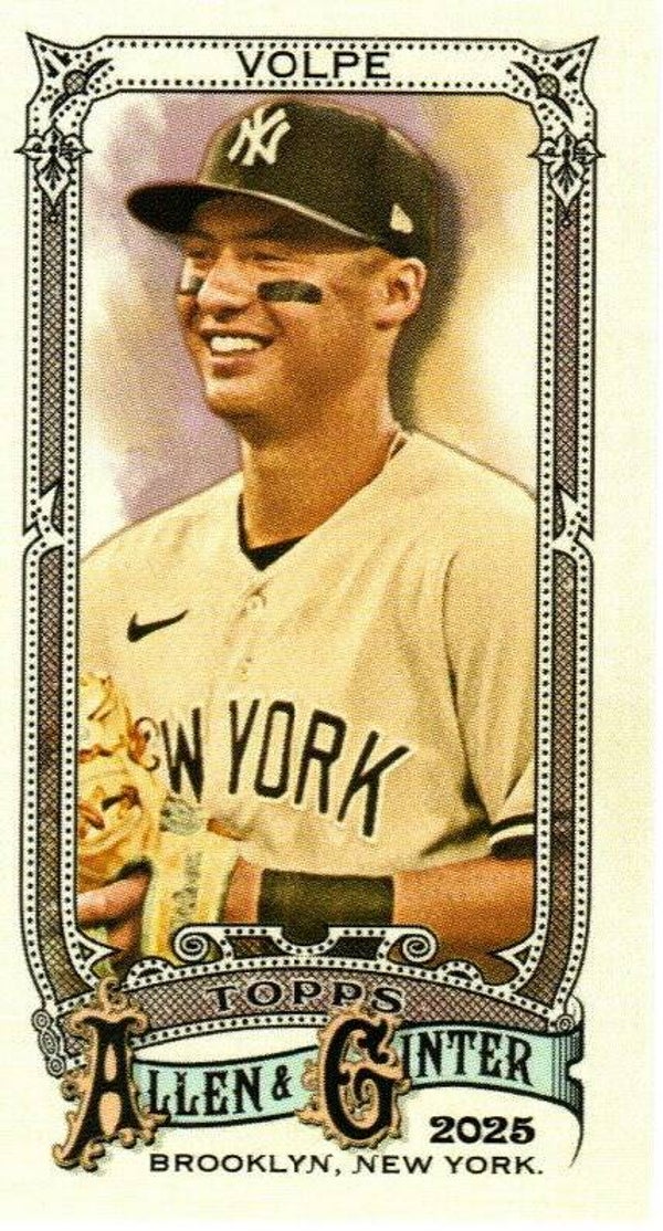 Allen & Ginter 2025 Mini #196 Anthony Volpe, New York Yankees