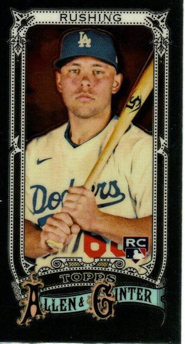 Allen & Ginter 2025 Mini Chrome #200 Dalton Rushing, Los Angeles Dodgers RC