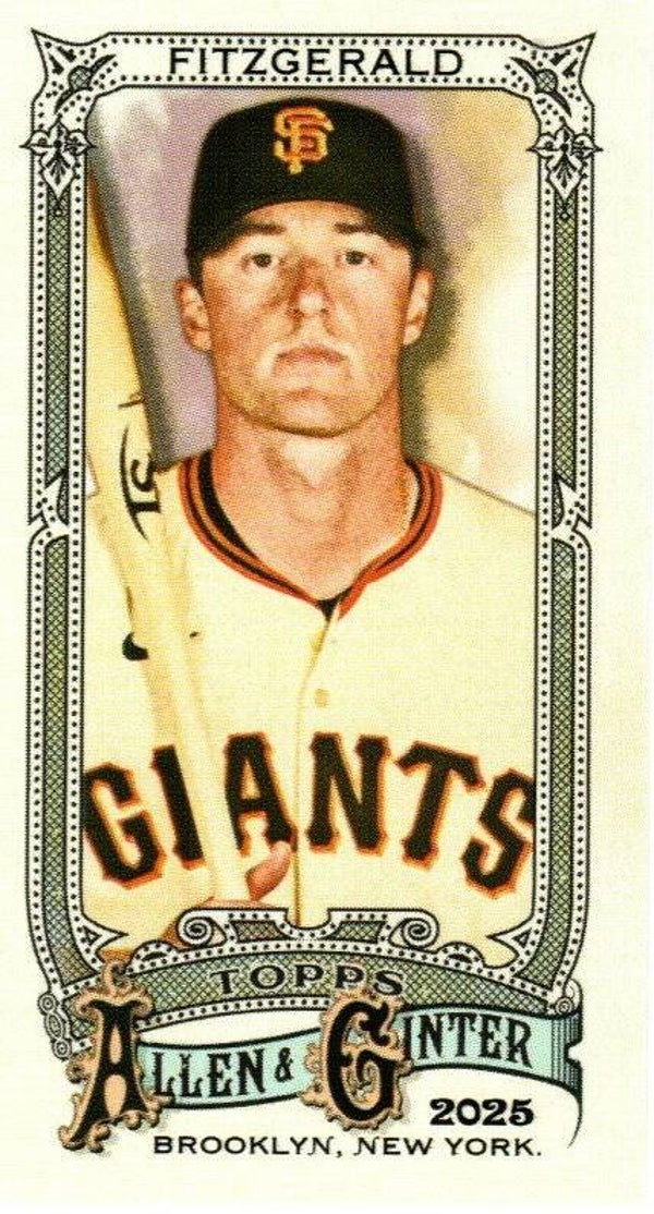 Allen & Ginter 2025 Mini #202 Tyler Fitzgerald, San Francisco Giants