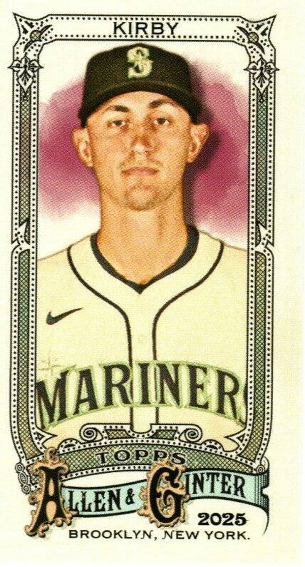 Allen & Ginter 2025 Mini #220 George Kirby, Seattle Mariners