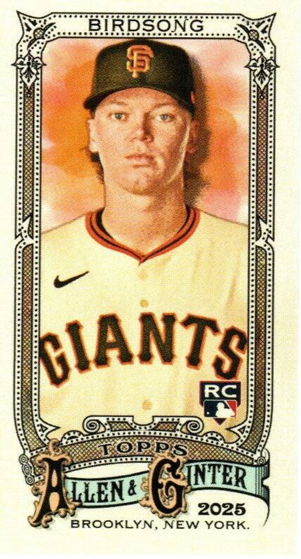 Allen & Ginter 2025 Mini #241 Hayden Birdsong, San Francisco Giants RC