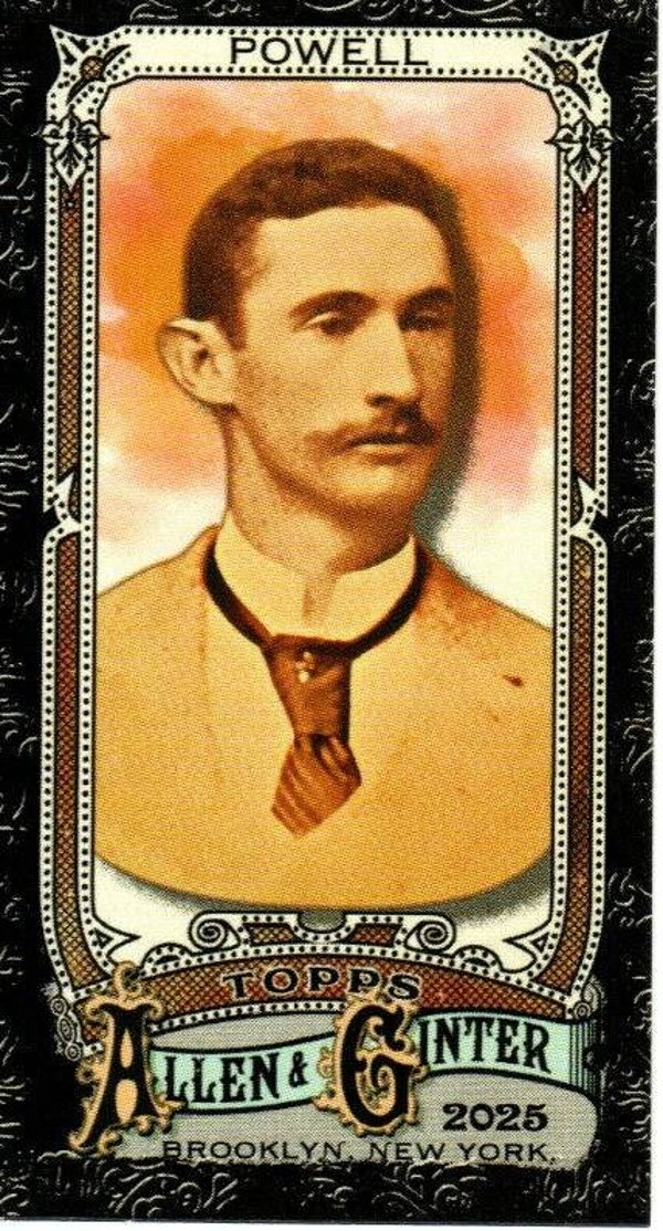Allen & Ginter 2025 Mini Black Border #251 Abner Powell, Washington Nationals