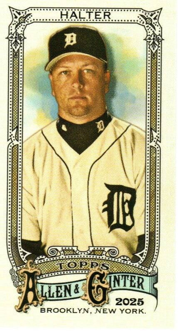 Allen & Ginter 2025 Mini #289 Shane Halter, Detroit Tigers