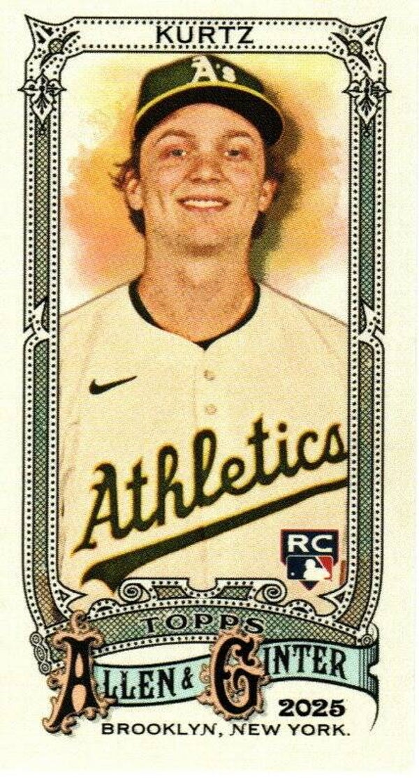 Allen & Ginter 2025 Mini #296 Nick Kurtz, Athletics RC