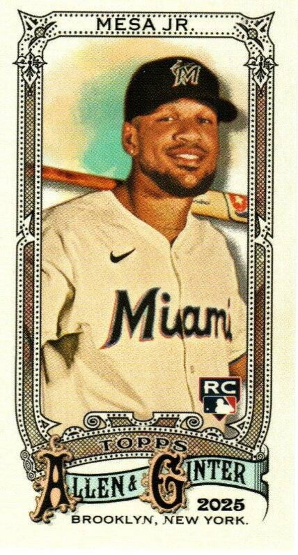 Allen & Ginter 2025 Mini #300 Victor Mesa Jr., Miami Marlins RC