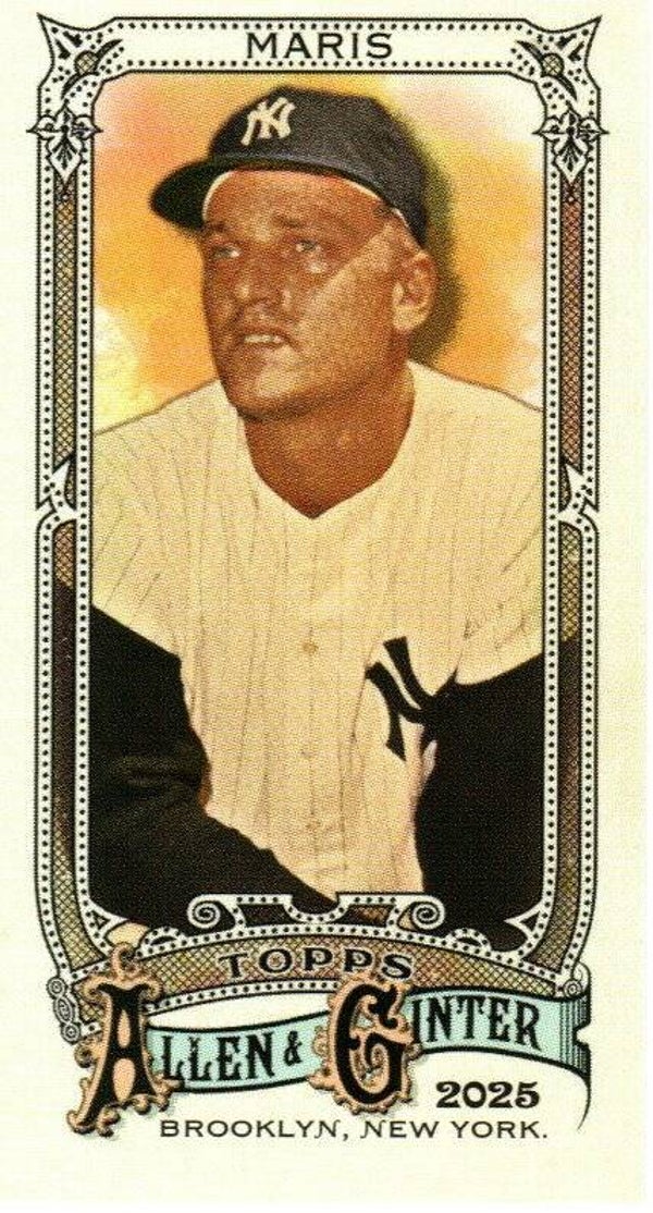 Allen & Ginter 2025 Mini SP #303 Roger Maris, New York Yankees