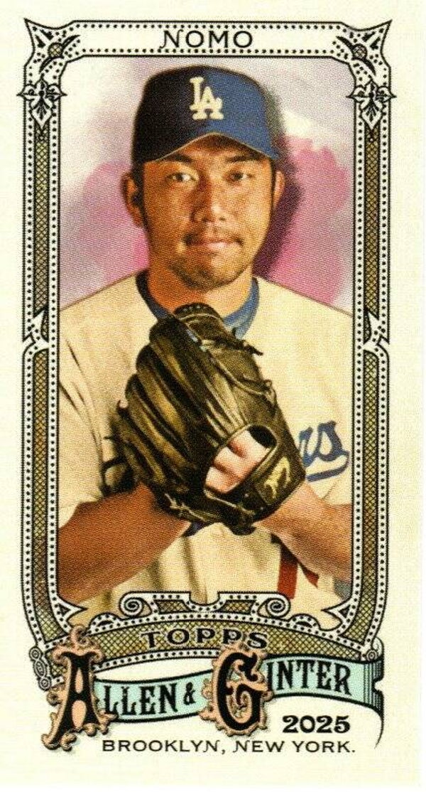 Allen & Ginter 2025 Mini SP #306 Hideo Nomo, Los Angeles Dodgers